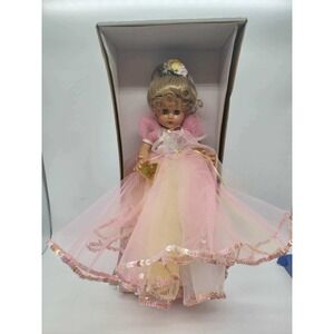 Effanbee Durable Doll Vintage Blonde Pink Yellow Tulle Sequin Gown Heart Tag Box